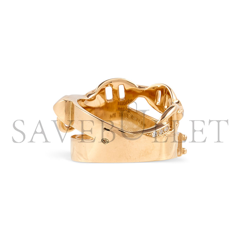 h**mes 18k rose gold and Di*m*nd alchimie ring